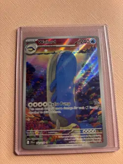 PokÃ©mon TCG Wailord 162/159 Journey Together Illustration Rare Card - Image 1