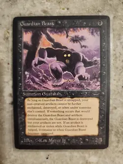 Guardian Beast Arabian Nights Magic the Gathering Card LP - Image 1