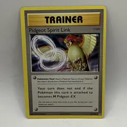 Pokemon TCG Pidgeot Spirit Link XY Evolutions 81/108 Regular Uncommon HP Card - Image 1