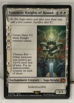 Summon: Knights of Round (REGULAR) x1 - MTG Final Fantasy FIN #36 - Image 2