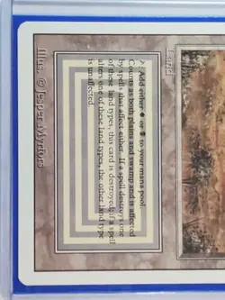 1994 Magic The Gathering MTG Scrubland Revised Edition Dual Land LP - Image 3
