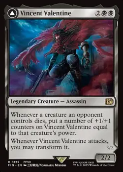 1x - Vincent Valentine - Final Fantasy - NM MTG - Image 1