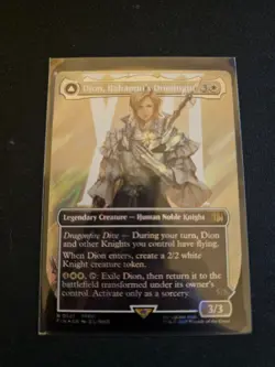 Dion, Bahamut's Dominant Borderless Surge FOIL MTG FIN Nm/M - Image 1