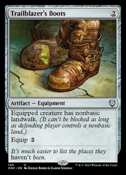 Hero Deal, English - 1 x MTG Trailblazer's Boots Commander Phyrexia: All Will Be - Image 1