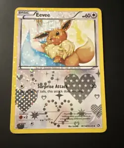 Eevee RC14/RC25 Legendary Treasures: Radiant Collection Holo Pokemon TCG (NM) - Image 1