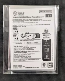 Gundam Card Game: Sleeves (10pcs) Starter Deck event - Image 2
