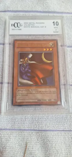 Yugioh BCCG 10 White Magical Hat MRD-016 Metal Raiders Unlimited - Image 1