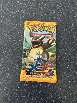 Pokemon "Flashfire" 10-Card Sealed Booster Pack (Kangaskhan) X1 - Image 1