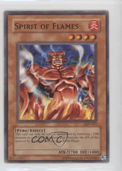 Spirit of Flames Unlimited YuGiOh Labyrinth Nightmare #LON-067 2003 08w3 - Image 1
