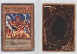 Spirit of Flames Unlimited YuGiOh Labyrinth Nightmare #LON-067 2003 08w3 - Image 3
