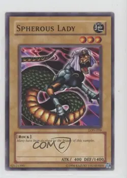 Spherous Lady Unlimited YuGiOh Labyrinth of Nightmare #LON-059 2003 0d8t - Image 1