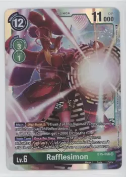 2021 Digimon Card Game - Battle of Omni Rafflesimon #BT5-056 qg3 - Image 1