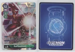 2021 Digimon Card Game - Battle of Omni Rafflesimon #BT5-056 qg3 - Image 3