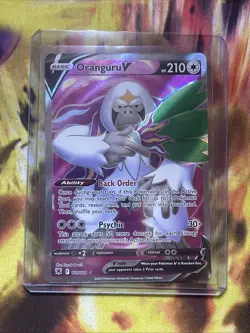 Pokemon TCG Oranguru V 179/189 2022 Astral Radiance Ultra Rare Card - NM - Image 1