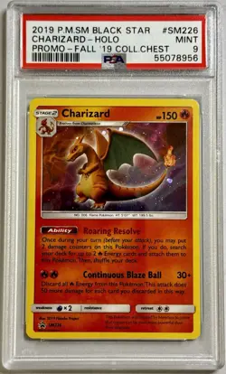 PSA 9 Charizard SM226 Cosmos Holo Black Star Promo PokÃ©mon Card - Image 1