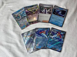 Pokemon Card Lot - 7x Holo / SR / RR Included Bulk Set - Image 1