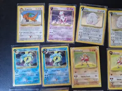 Pokemon Card Bundle x27 Holo Rare Fossil Jungle Base Set WOTC Heavily Played - Image 3