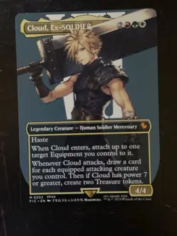 MTG Final Fantasy English Cloud, Ex-SOLDIER Borderless 0202 Non-Foil - Image 1