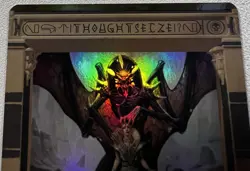 MTG RARE Thoughtseize Masterpiece Series Amonkhet Invocations Foil LP - Image 2