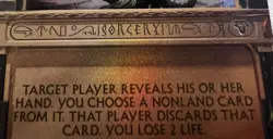 MTG RARE Thoughtseize Masterpiece Series Amonkhet Invocations Foil LP - Image 3
