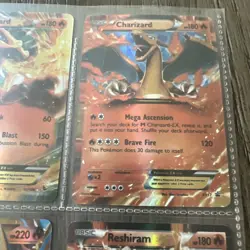 Pokemon Cards EX lot 9 Shiny Holo (Charizard, Reshiram, Ho-Oh, Entei, Moltres) - Image 5