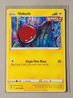 Voltorb 087/264 Pokemon card Fusion Strike common NM - Image 1