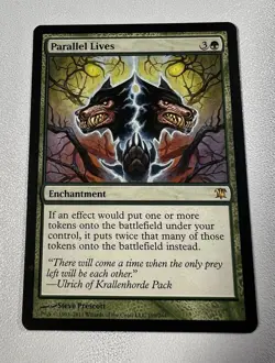 MTG Rare Parallel Lives Innistrad ISD English Green Enchantment Regular MP - Image 1