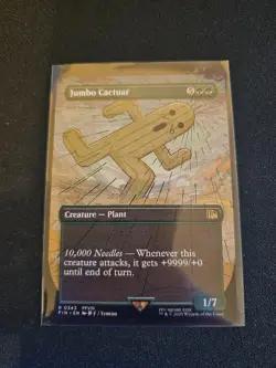 Jumbo Cactuar Borderless MTG FIN Nm/M - Image 1