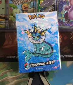 Pokemon Vaporeon 134 Cracked Ice 2024 Crystal Card Collection Peru US Seller - Image 1