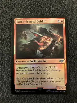 Magic The Gathering MTG - Battle-Scarred Goblin Foil - UB LTR - Image 1