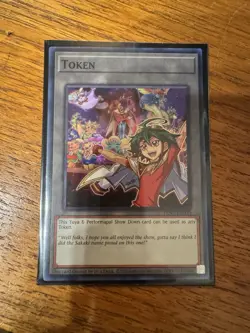 Yuya & Performapal Show Down Token Super Rare NM Yugioh Card - Image 1