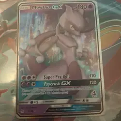 Pokemon TCG Mewtwo GX 31/68 Holo Mewtwo Symbol Battle Academy Stamped LP Card - Image 2