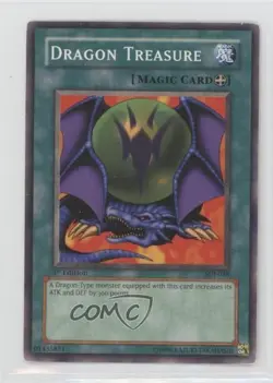 Dragon Treasure 1st Ed. YuGiOh Starter Deck Joey #SDJ-038 2003 0w8 - Image 1
