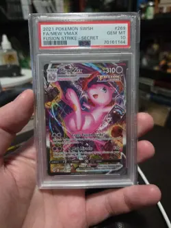 Mew VMAX PSA 10 Alt Art Fusion Strike Pokemon Card 269/264 Sword & Shield FA - Image 1
