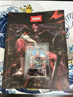SHANKS One Piece TCG OP01 July 2025 Promo PSA Limited Edition Card And Magazine - Image 1