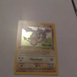 Aerodactyl 1/62 Fossil-1st Edition Holo Pre-Release Stamp Pokemon Card Tcg - Image 9