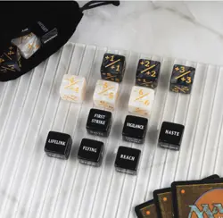 48pcs MTG Dice Counters â€“ Black Ability Tokens for Magic The Gathering Game - Image 2