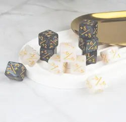 48pcs MTG Dice Counters â€“ Black Ability Tokens for Magic The Gathering Game - Image 4