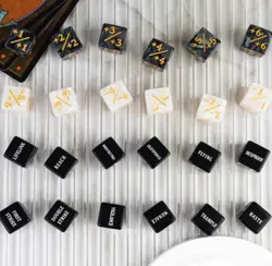 48pcs MTG Dice Counters â€“ Black Ability Tokens for Magic The Gathering Game - Image 7