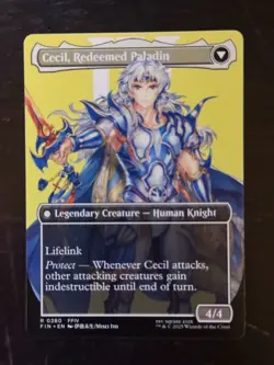 MTG Final Fantasy English Cecil, Dark Knight Borderless 0380 Non-Foil - Image 2