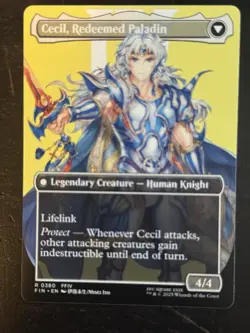 MTG Final Fantasy English Cecil, Dark Knight Borderless 0380 Non-Foil - Image 4