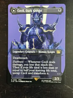 MTG Final Fantasy English Cecil, Dark Knight Borderless 0380 Non-Foil - Image 1