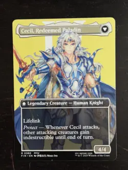 MTG Final Fantasy English Cecil, Dark Knight Borderless 0380 Non-Foil - Image 2