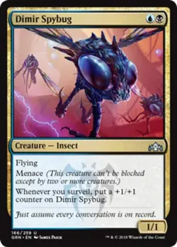 MTG - Dimir Spybug - Guilds of Ravnica - NM, English Magic FLAT RATE SHIP - Image 1