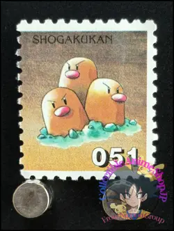 Dugtrio Pokemon Stamp Card Japanese Shogakukan Nintendo Game Anime TCG F - Image 1