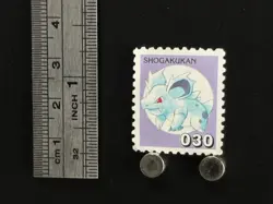 Nidorina Pokemon Stamp Card Japanese Shogakukan Nintendo Game Anime TCG F - Image 2