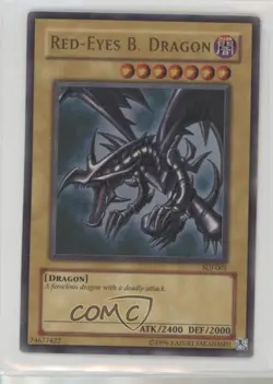 Red-Eyes Black Dragon Unlimited YuGiOh Starter Deck Joey #SDJ-001 2003 1de9 - Image 1