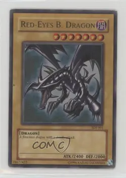 Red-Eyes Black Dragon Unlimited YuGiOh Starter Deck Joey #SDJ-001 2003 5u3 - Image 1