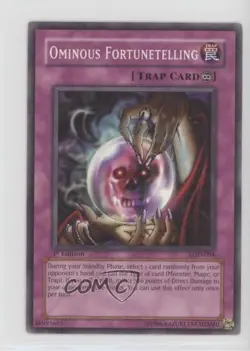 Ominous Fortunetelling 1st Ed. YuGiOh Legacy of Darkness #LOD-094 2003 0b2 - Image 1