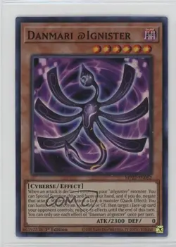 SR - Danmari @Ignister 1st Ed. YuGiOh Tin of the Pharaoh's Gods #MP22-EN062 0it8 - Image 1
